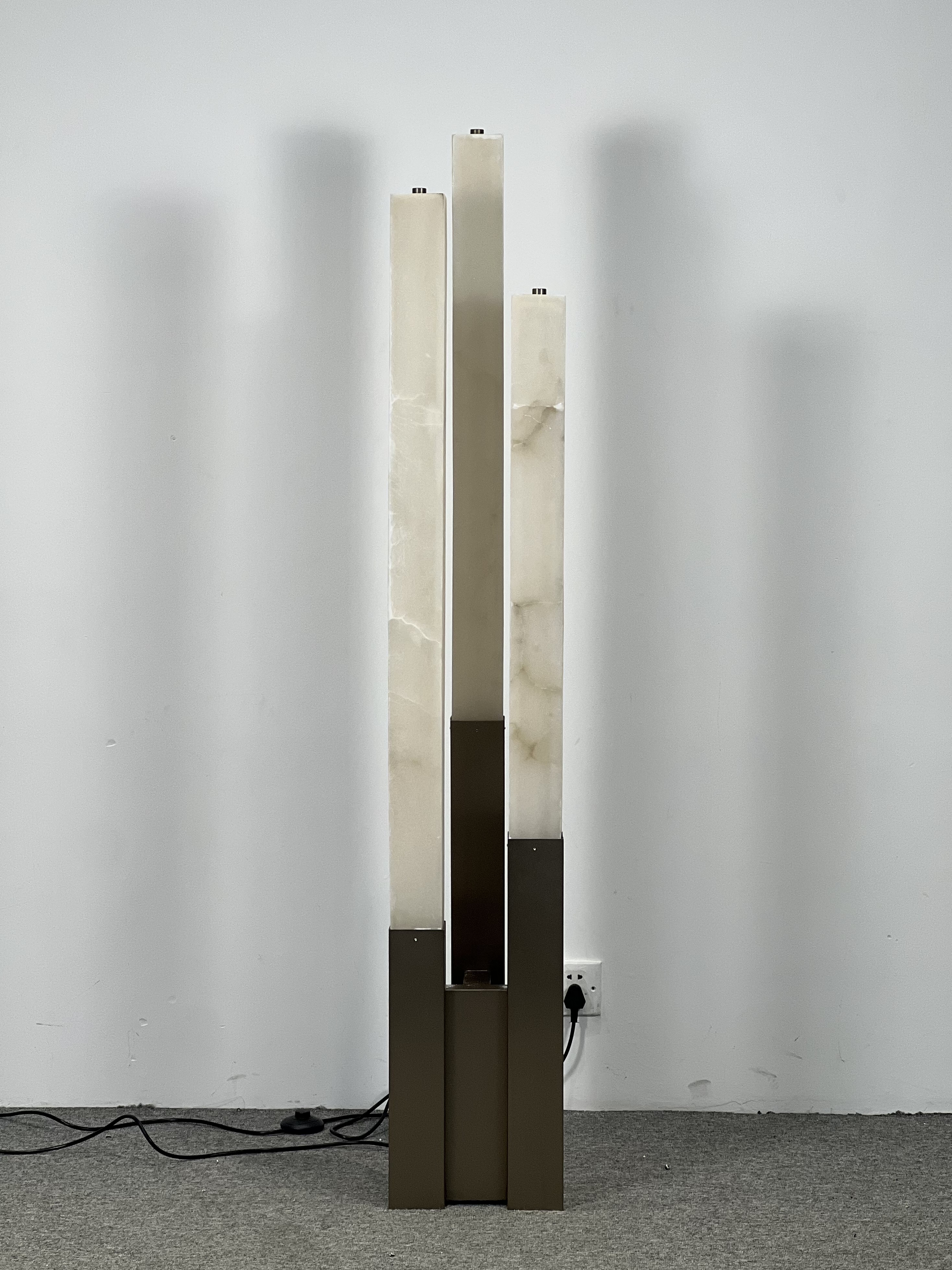 Modern Soft Glow LED Alabaster High Standing Floor Lamp