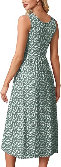 Amazon Essentials Women's Short-Sleeve Crewneck Tiered Dress