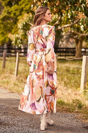 Amazon Essentials Women's Short-Sleeve Crewneck Tiered Dress