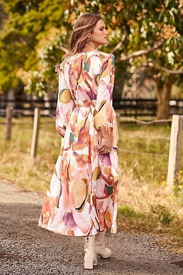 Amazon Essentials Women's Short-Sleeve Crewneck Tiered Dress