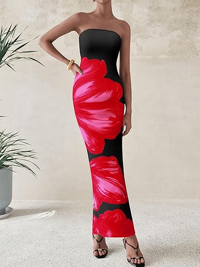 Amazon Essentials Women's Short-Sleeve Crewneck Tiered Dress