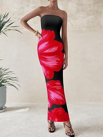 Amazon Essentials Women's Short-Sleeve Crewneck Tiered Dress