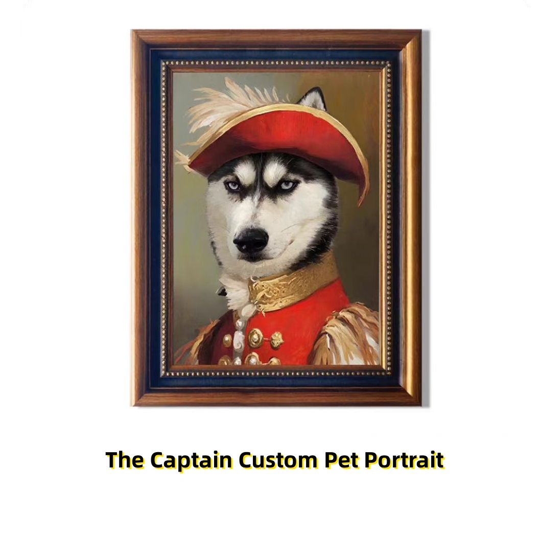 Custom Costume Pet Portrait, Personalized Themed Pet Oil Painting, Multiple Character Styles Available
