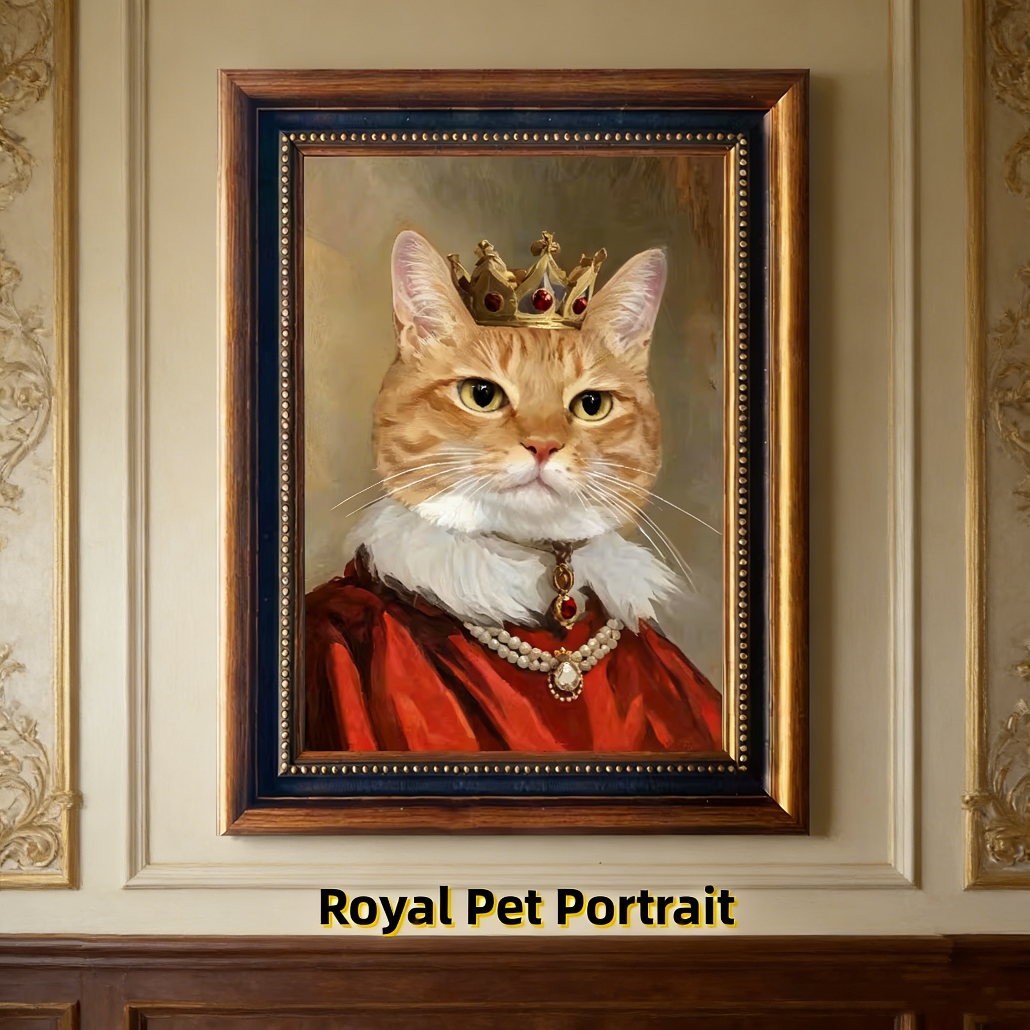 Custom Pet Oil Portrait - Hand Painted
