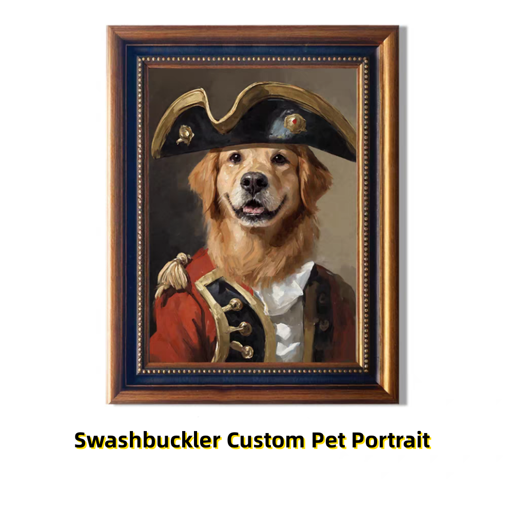 Custom Costume Pet Portrait, Personalized Themed Pet Oil Painting, Multiple Character Styles Available