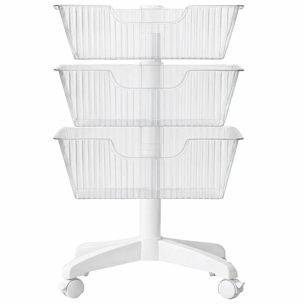 Scaffale rimovibile per documenti, scatola trasparente per archiviazione-Ladnhaus