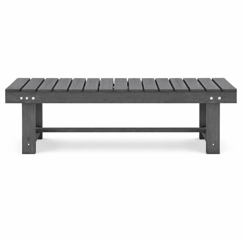 Panca da Esterni Impermeabile a 2 Posti in Legno, per Giardino e Terrazzo-Ladnhaus