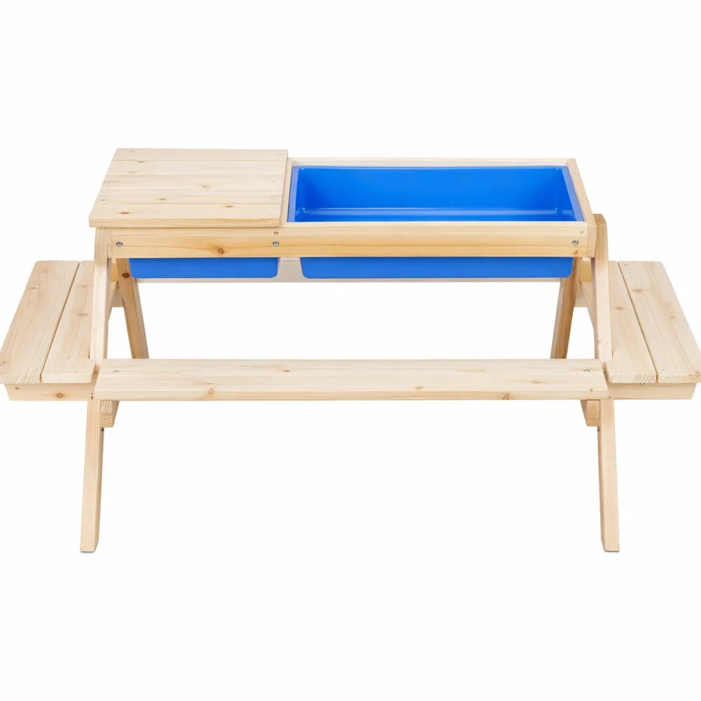 Tavolino da Pic Nic per Bambini da Esterno in Legno Naturale-Ladnhaus