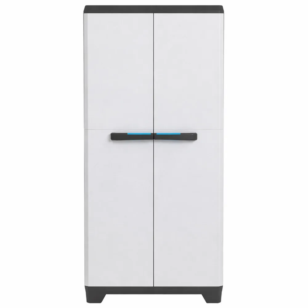 Armadio Alto da Esterno Impermeabile Grigio 68x39x173 cm-Isabohaus