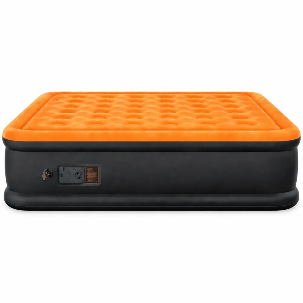 Letto Matrimoniale Gonfiabile con Pompa Elettrica per Campeggio e Casa-Isabohaus