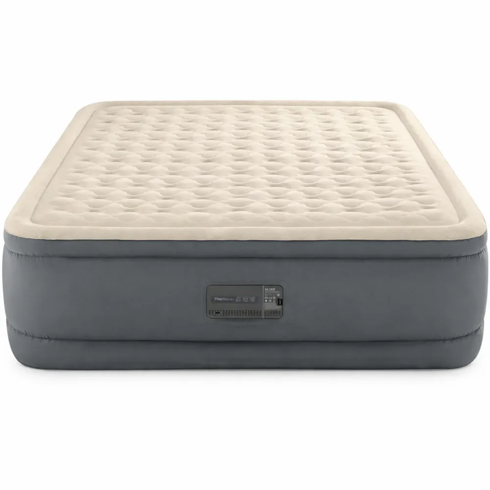 Materasso Gonfiabile Matrimoniale con Pompa Elettrica e Porta USB, 152x203x46 cm-Isabohaus