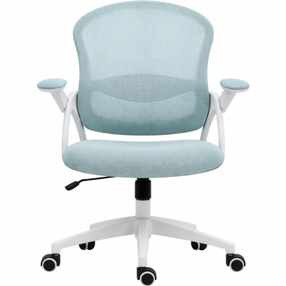 Sedia da Ufficio Ergonomica con Schienale a Rete e Braccioli Regolabili, Altezza Regolabile-Yorenest