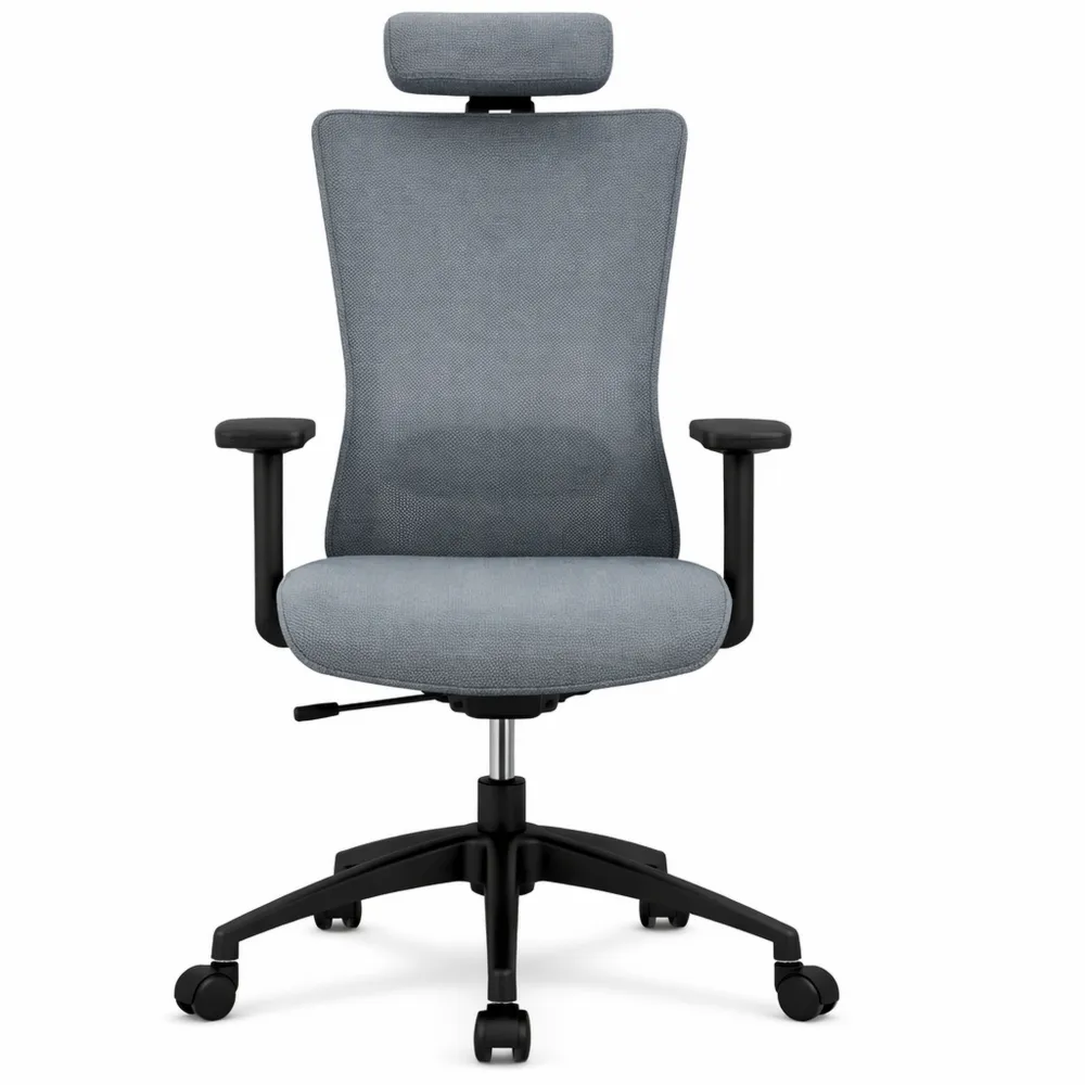 Sedia ergonomica da ufficio con schienale alto e supporto lombare regolabile-Yorenest