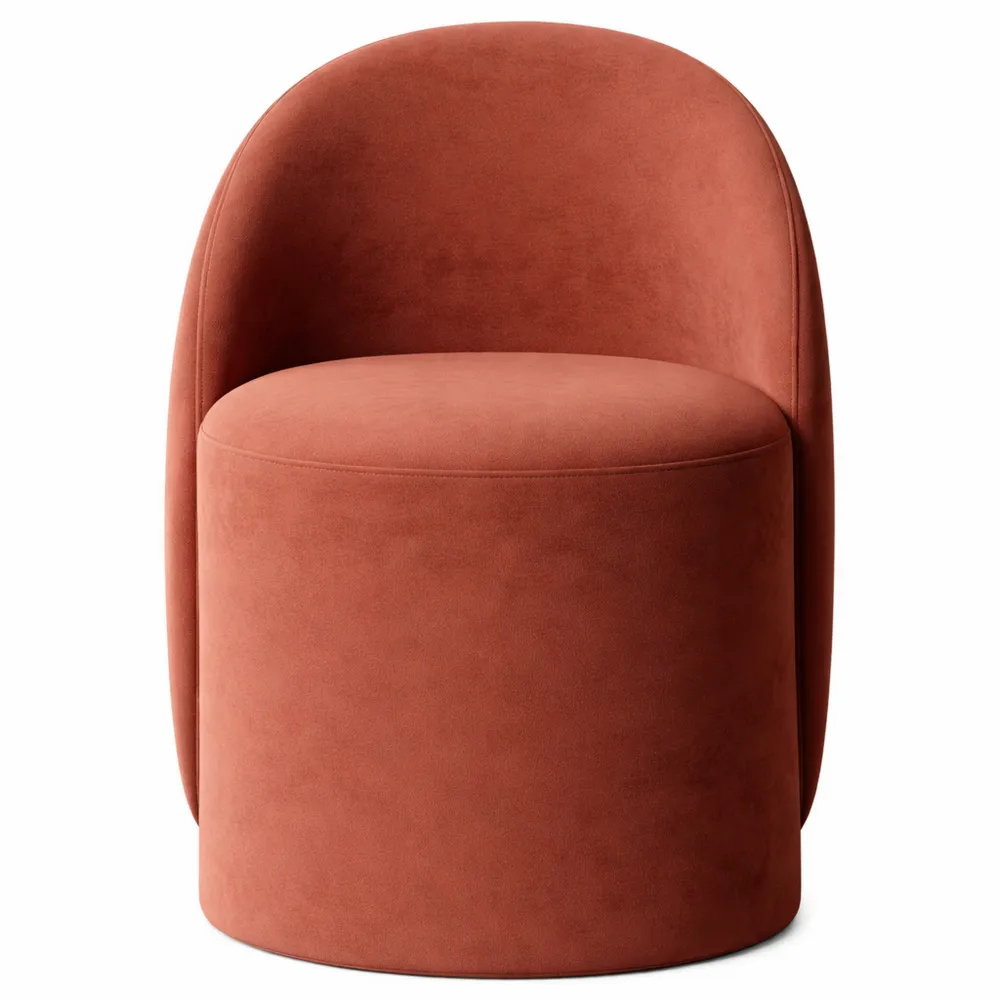 Sgabello girevole a 360° con schienale per trucco-Yorenest