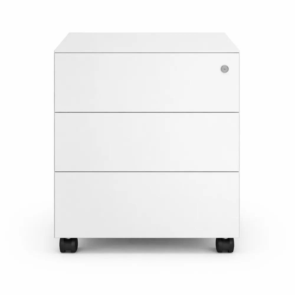 Cassettiera in Metallo su Ruote per Ufficio con Serratura-Yorenest