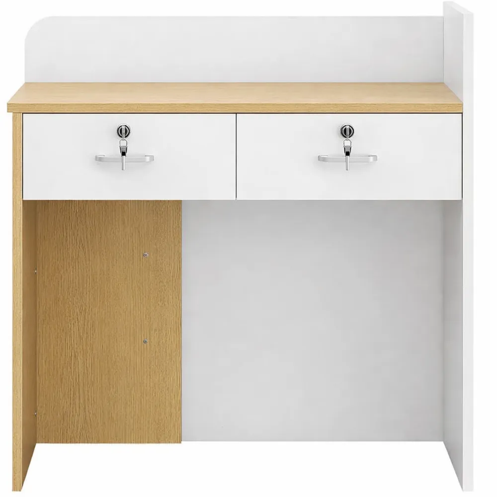 Bureau d'Accueil Moderne avec Éclairage LED et Tiroirs Verrouillables