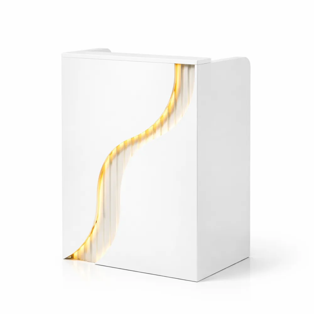 Comptoir d'accueil moderne avec LED pour maison et bureau