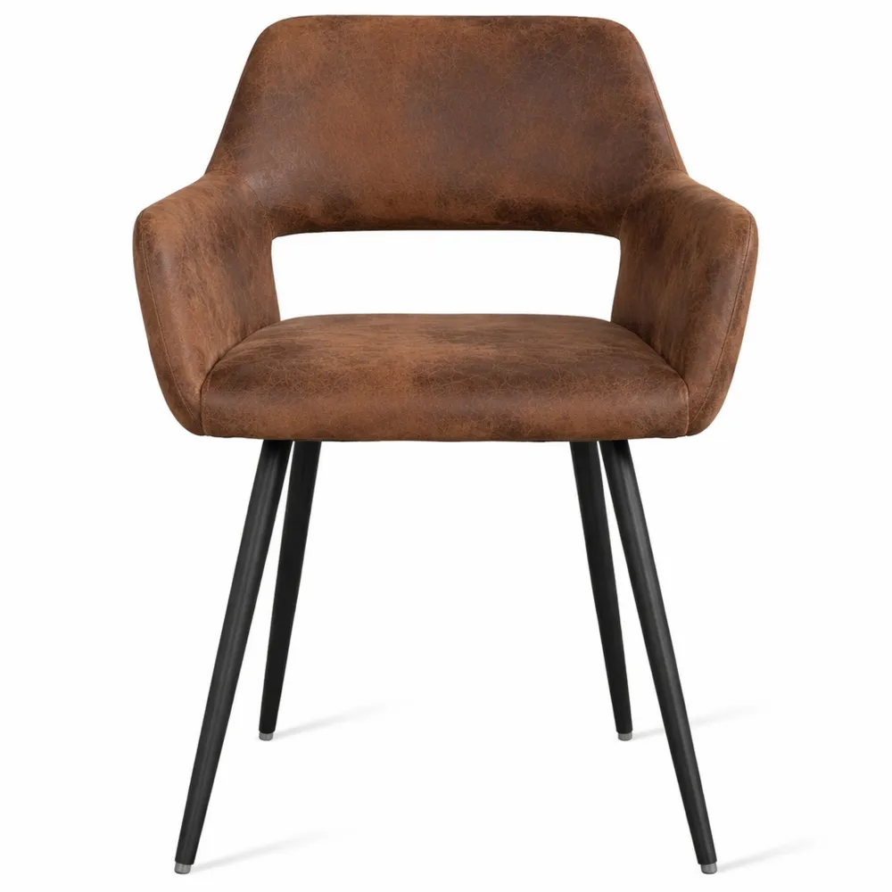 Chaises de Salle à Manger Rétro avec Assise Rembourrée