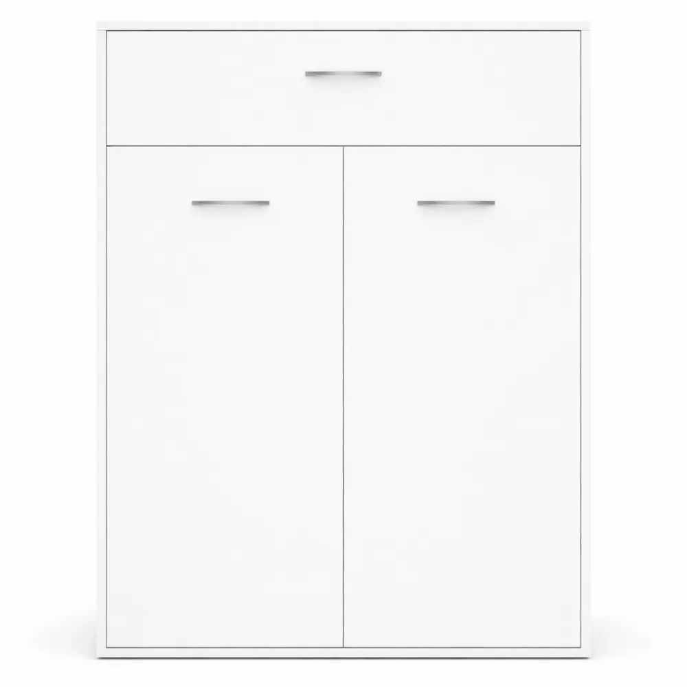 Buffet Blanc avec Espaces de Rangement 60 x 30 x 75 cm