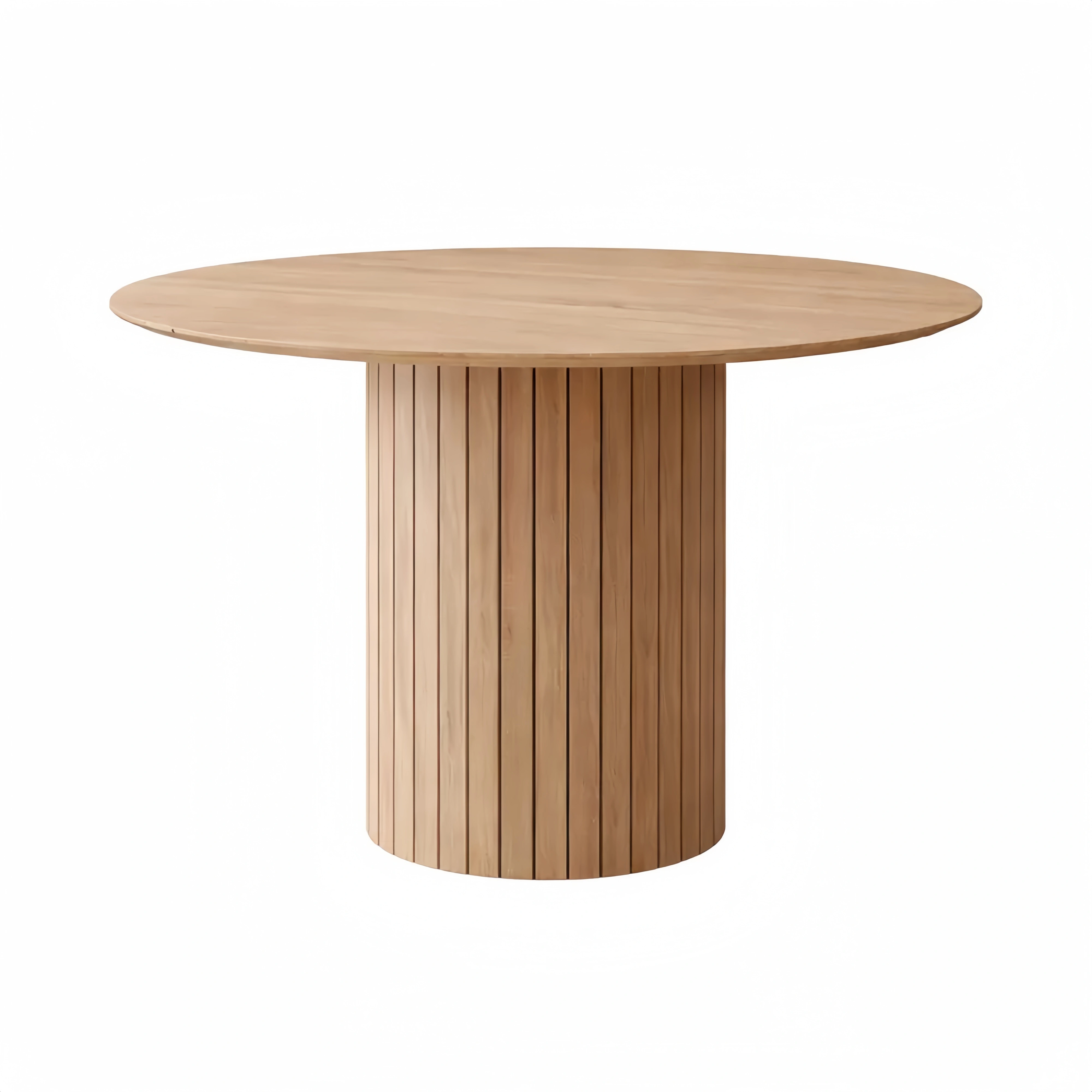 Table de Repas Ronde en Bois pour 4-6 Personnes