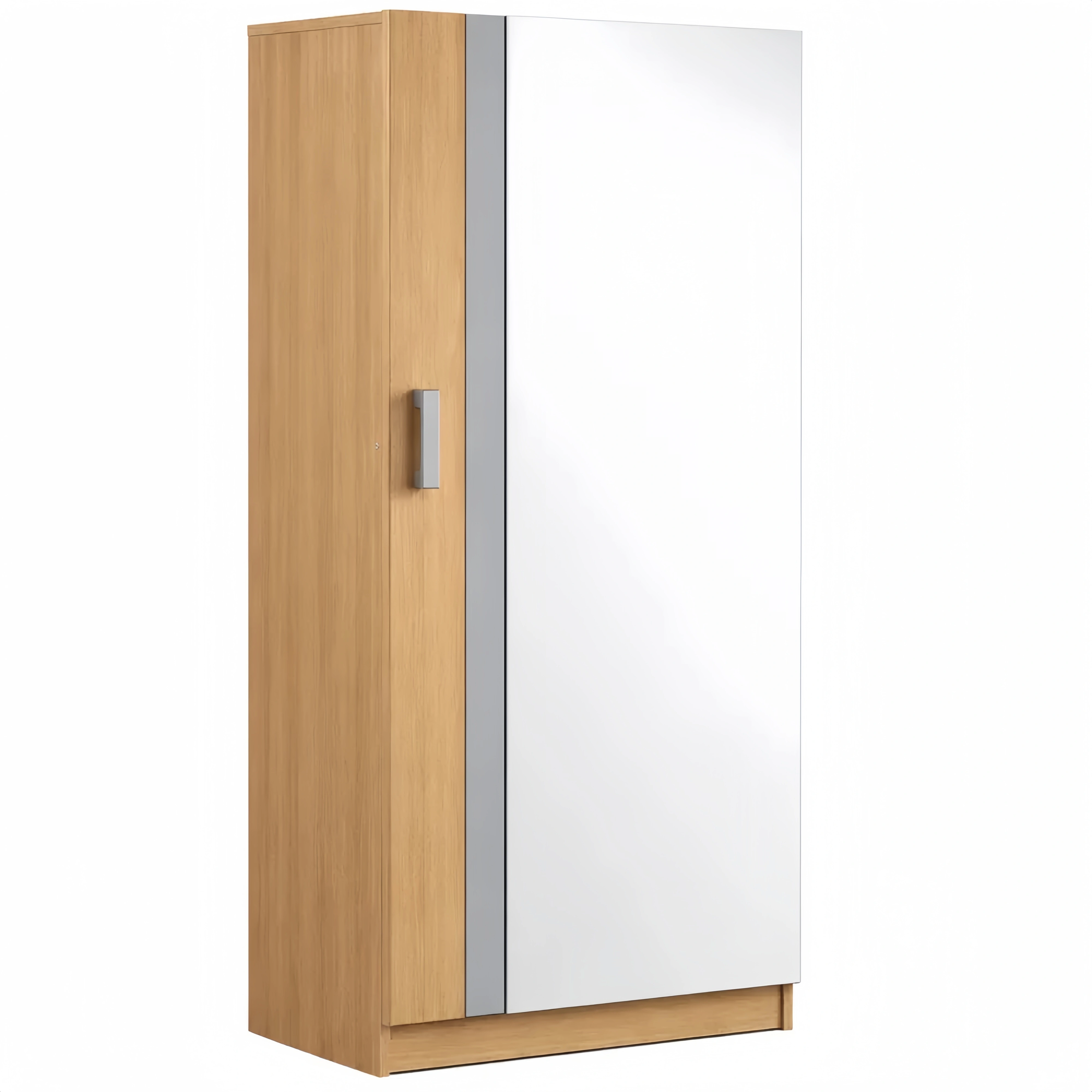 Armoire à chaussures avec miroir et finition tendance, 50 x 180 x 20 cm