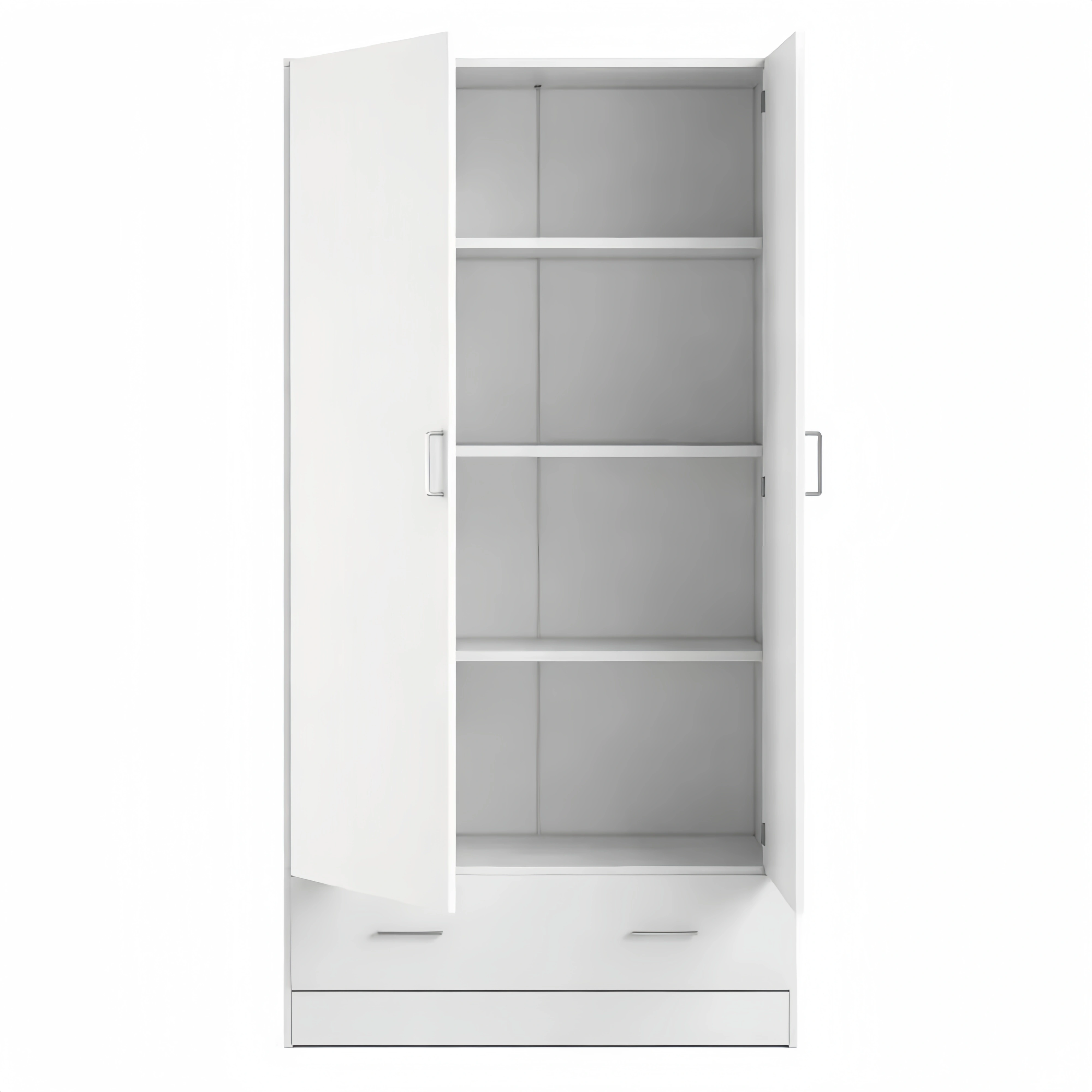 Grande armoire blanche avec tiroir intégré