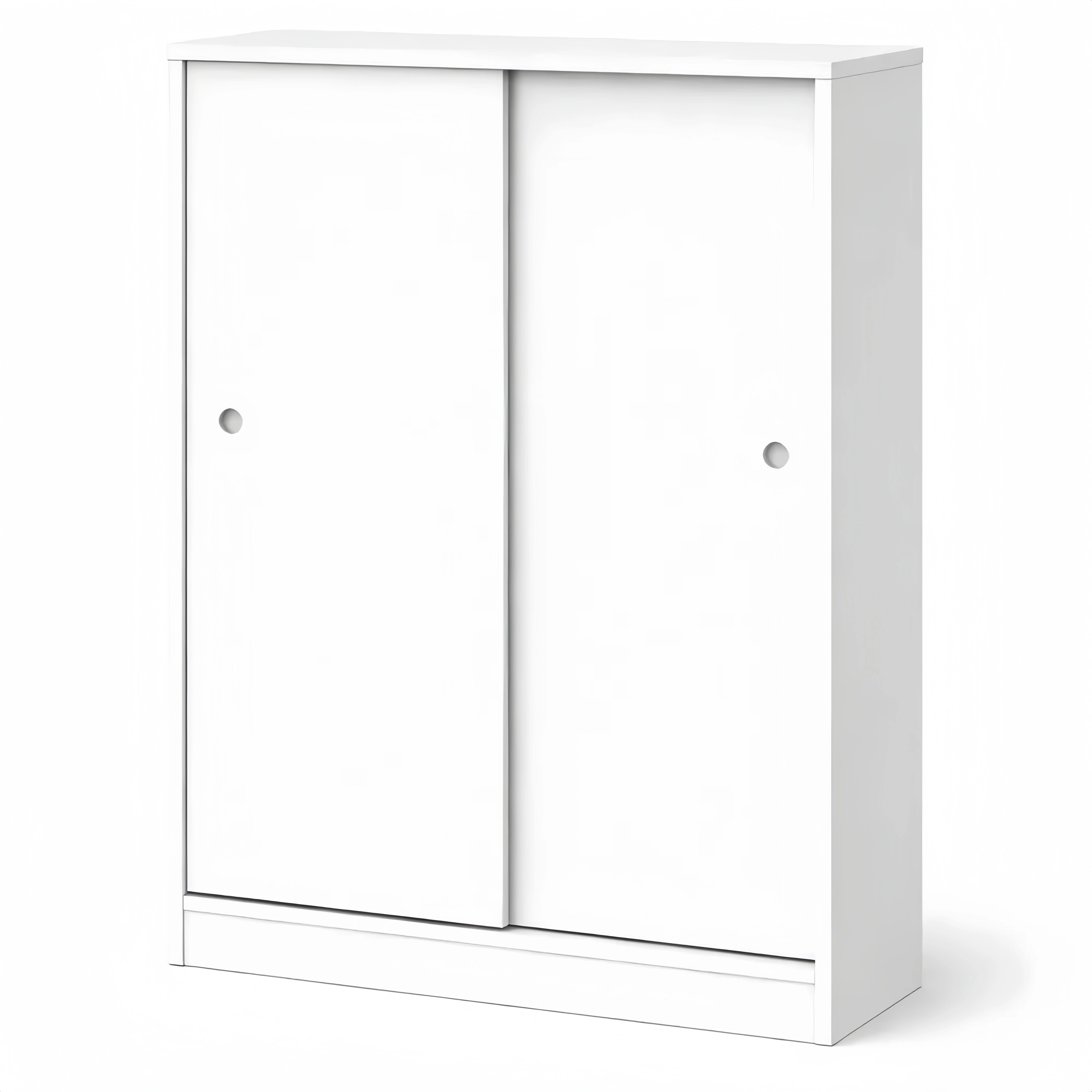 Armoire à Portes Coulissantes Blanches 120x74x33 cm