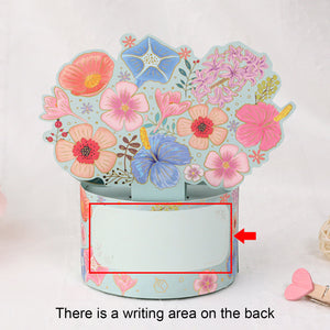 3D Bouquet Greeting Card-Teacher's Day Gift(with Envelope)