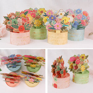 3D Bouquet Greeting Card-Teacher's Day Gift(with Envelope)