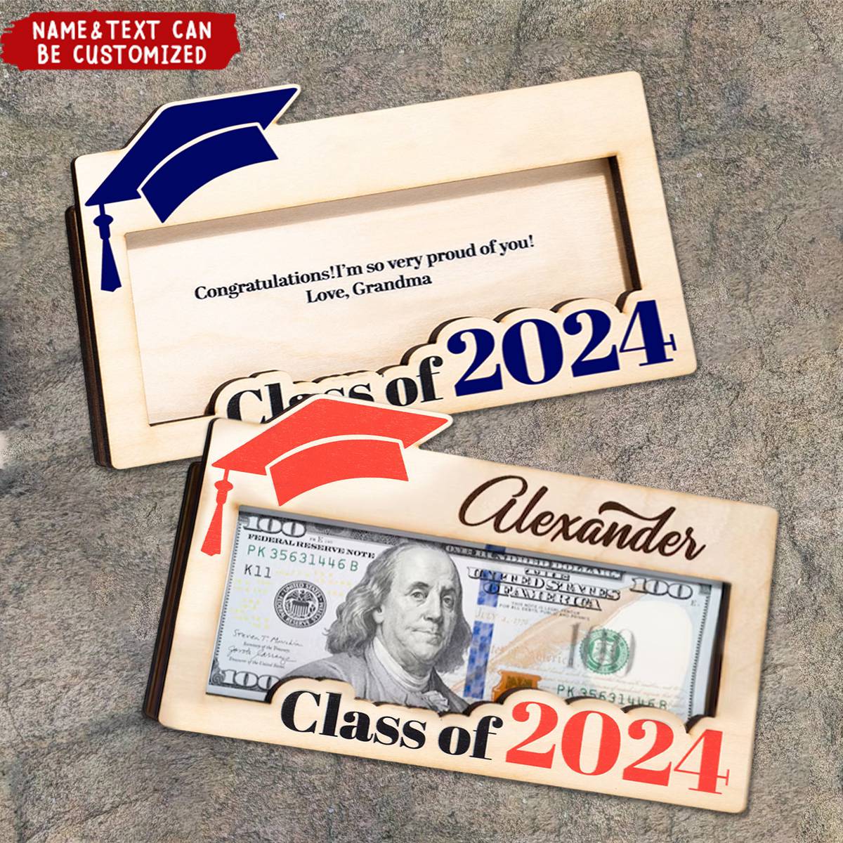 Graduation Money Holder Personalized Graduation Gift - Canvasgiftco