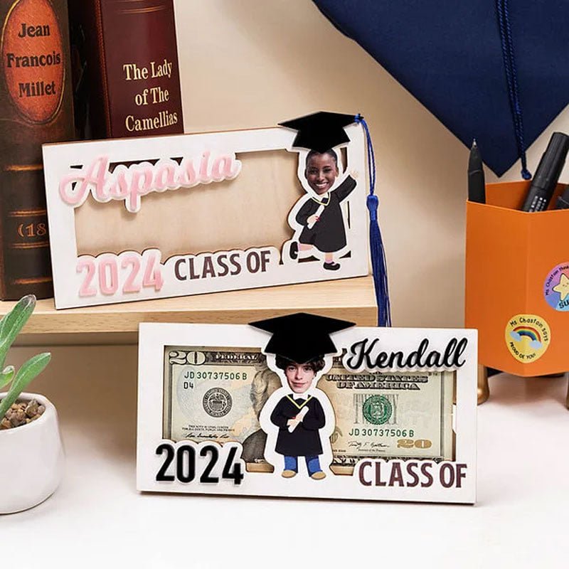 Personalized Graduation Cap Photo Money Holder - Canvasgiftco