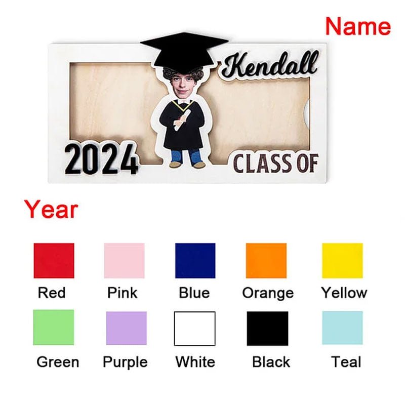 Personalized Graduation Cap Photo Money Holder - Canvasgiftco
