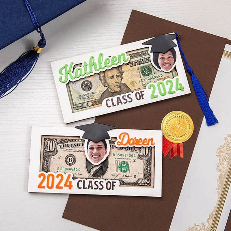 Personalized Graduation Cap Photo Money Holder - Canvasgiftco