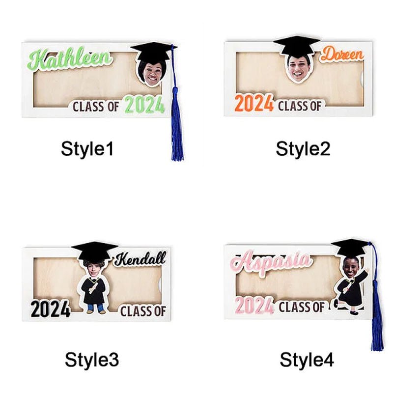 Personalized Graduation Cap Photo Money Holder - Canvasgiftco