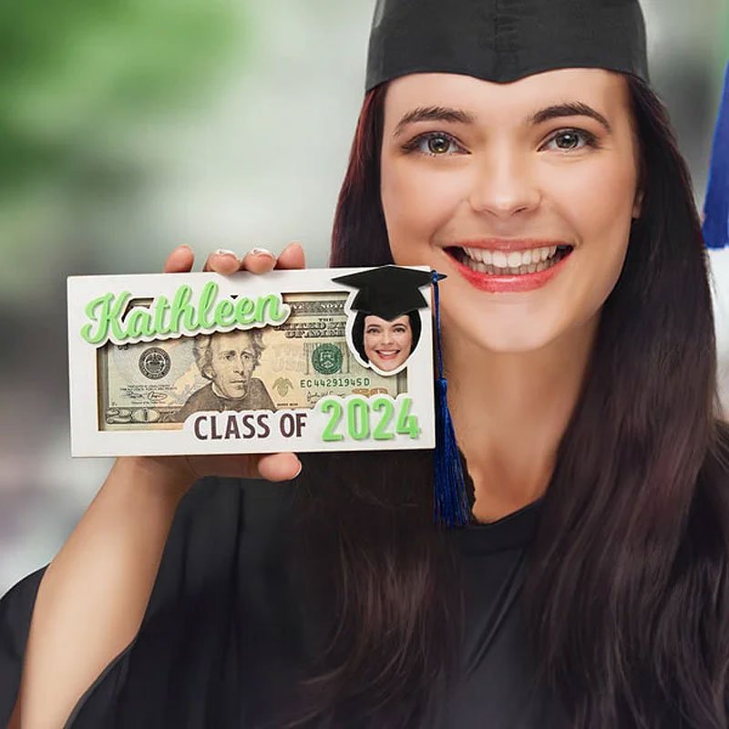 Personalized Graduation Cap Photo Money Holder - Canvasgiftco