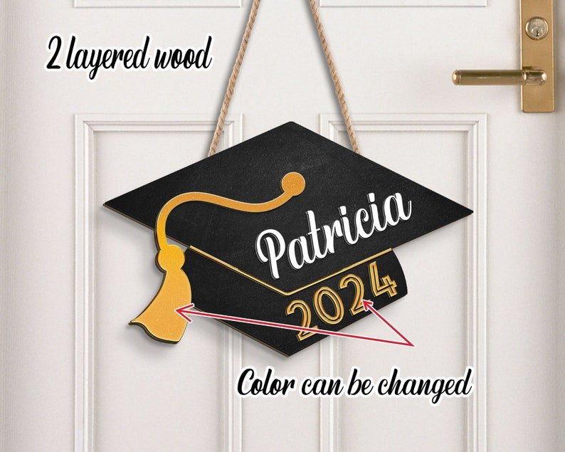 Personalized Graduation Cap Plaque Decoration - Canvasgiftco