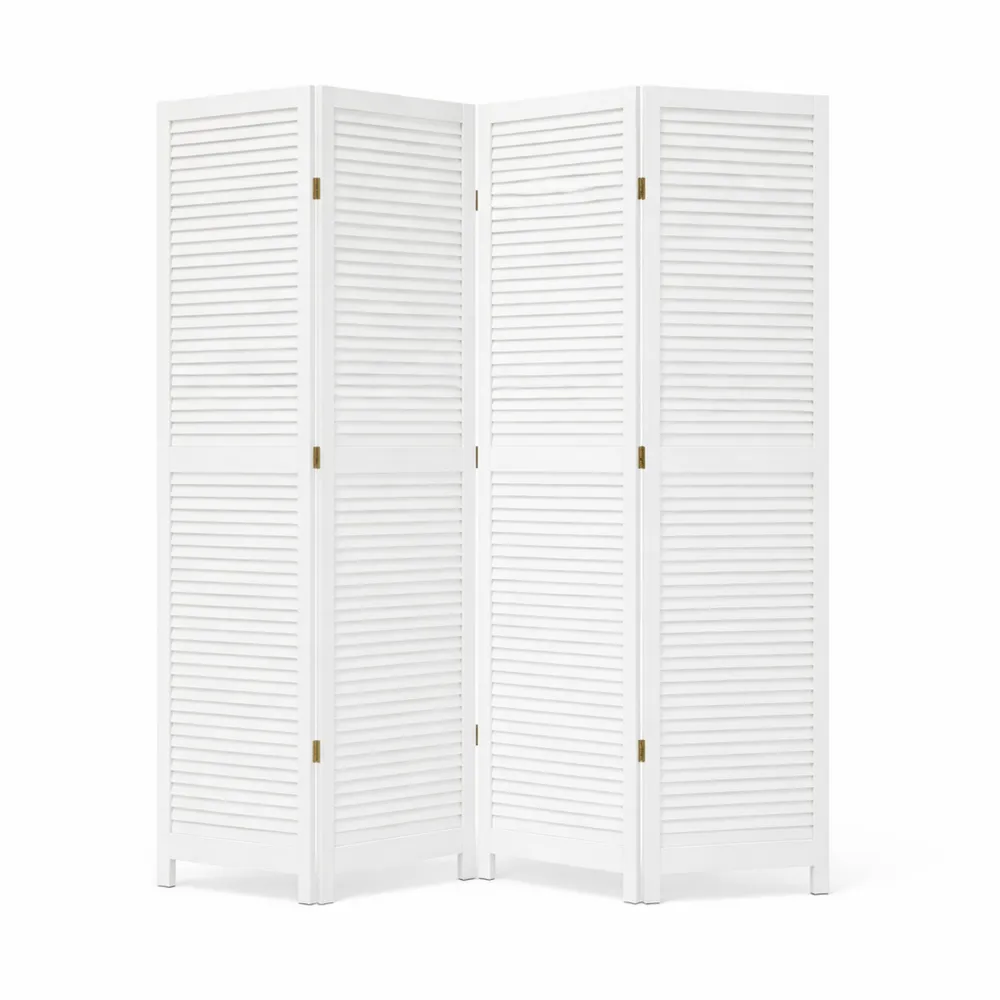 Paravent Intérieur 3 Panneaux Bois Blanche