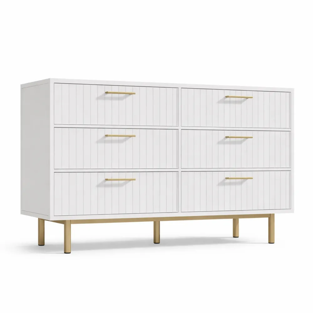 Meuble de rangement moderne à 6 tiroirs