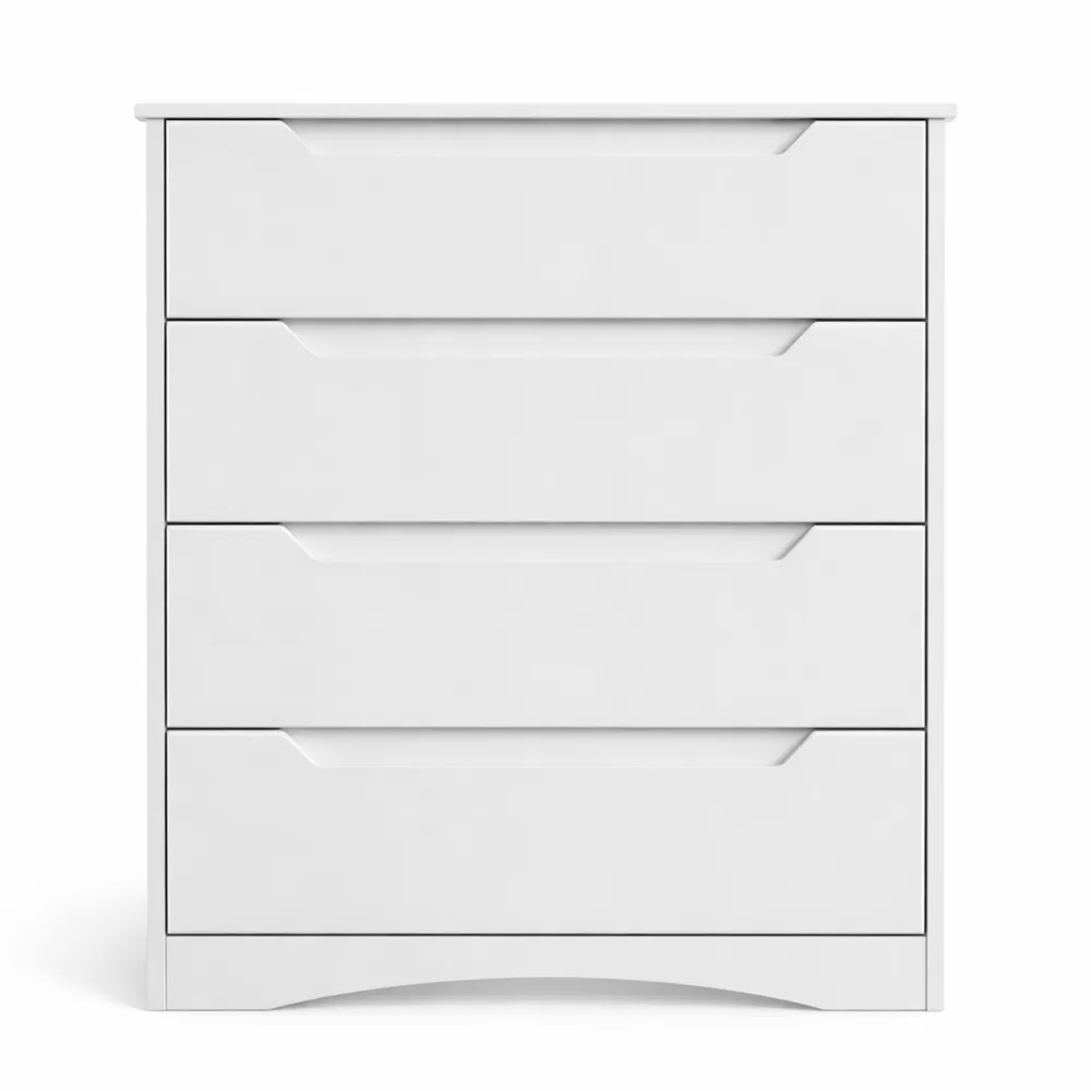 Commode à 4 tiroirs pour rangement spacieux dans toute la maison