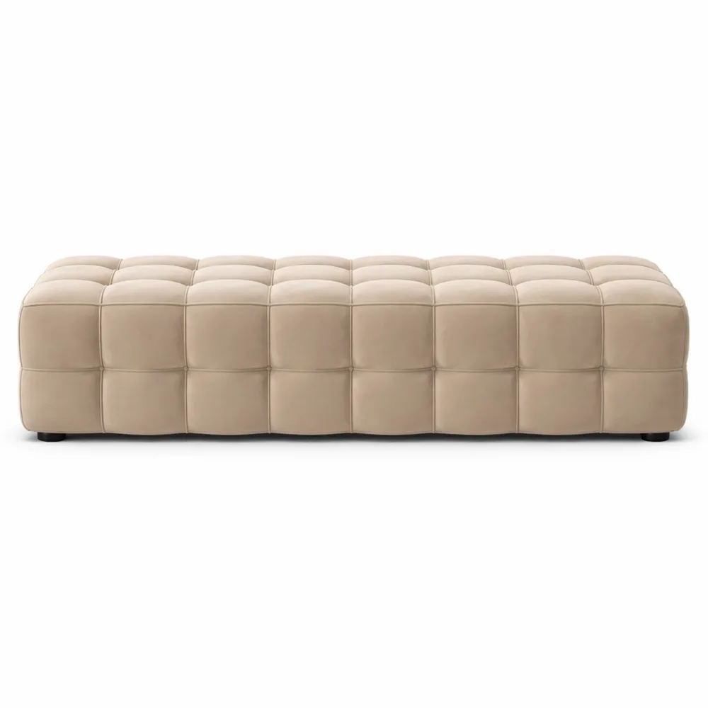 Banc de Couloir Moderne en Tissu avec Coussin Confortable, Capacité 500 kg