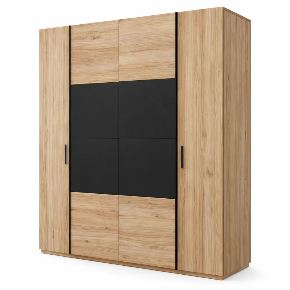 Grande armoire à portes coulissantes style industriel 270 cm