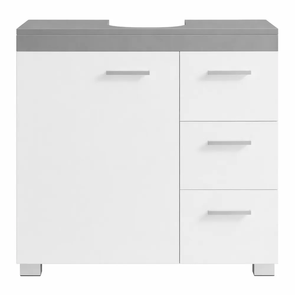 Armoire de salle de bain avec tiroirs et compartiments