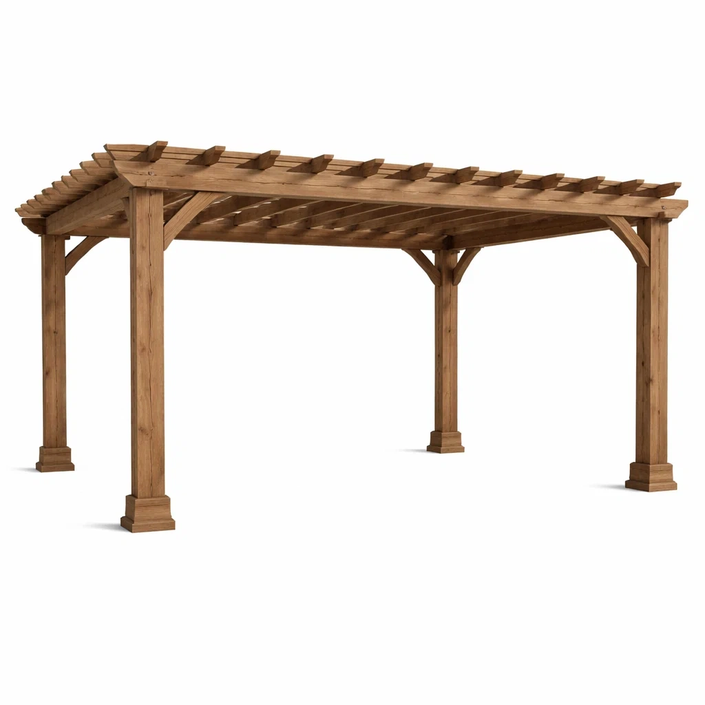 Pergola aus Kiefernholz Braun