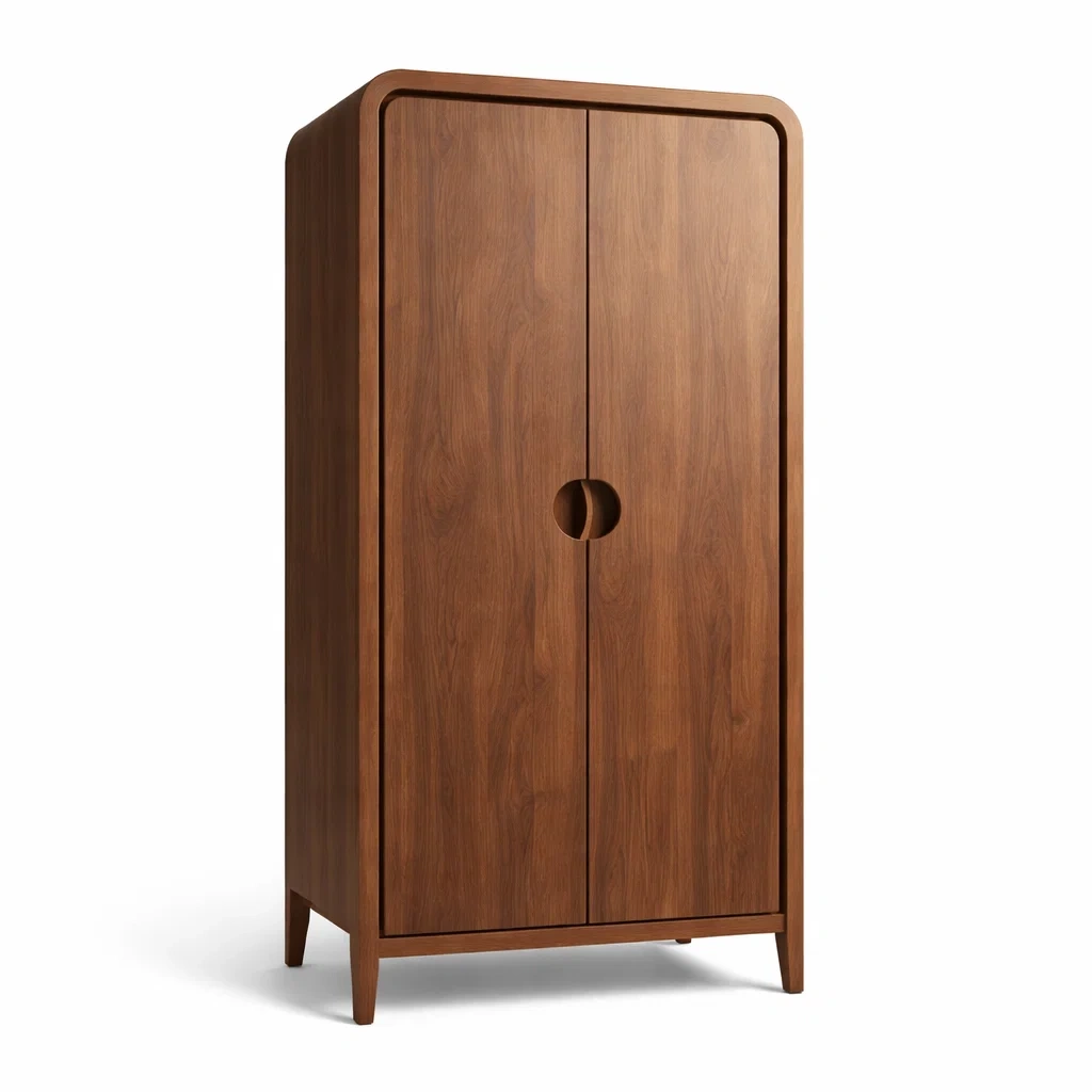 Kleiderschrank aus Walnussholz Braun