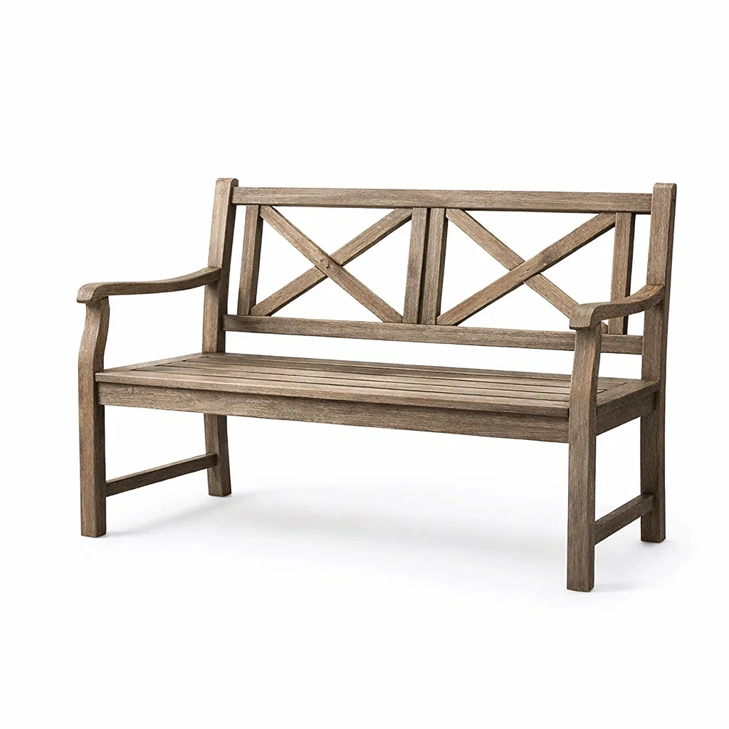 Sitzbank Teakholz Braun 120 x 60 x 85 cm