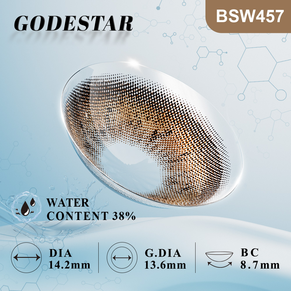 MIIEMO Aura Brown Colored Contacts (6 Months)