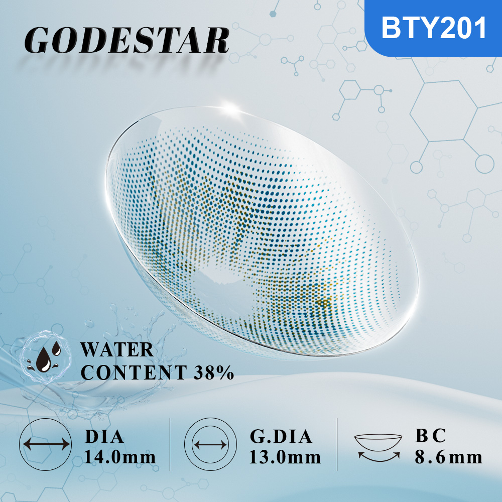 MIIEMO Starlight Blue Colored Contacts (6 Months)