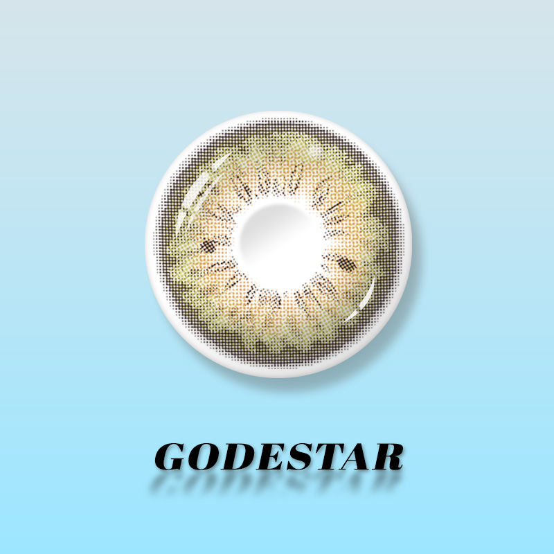 MIIEMO Olive Green Colored Contacts (6 Months)