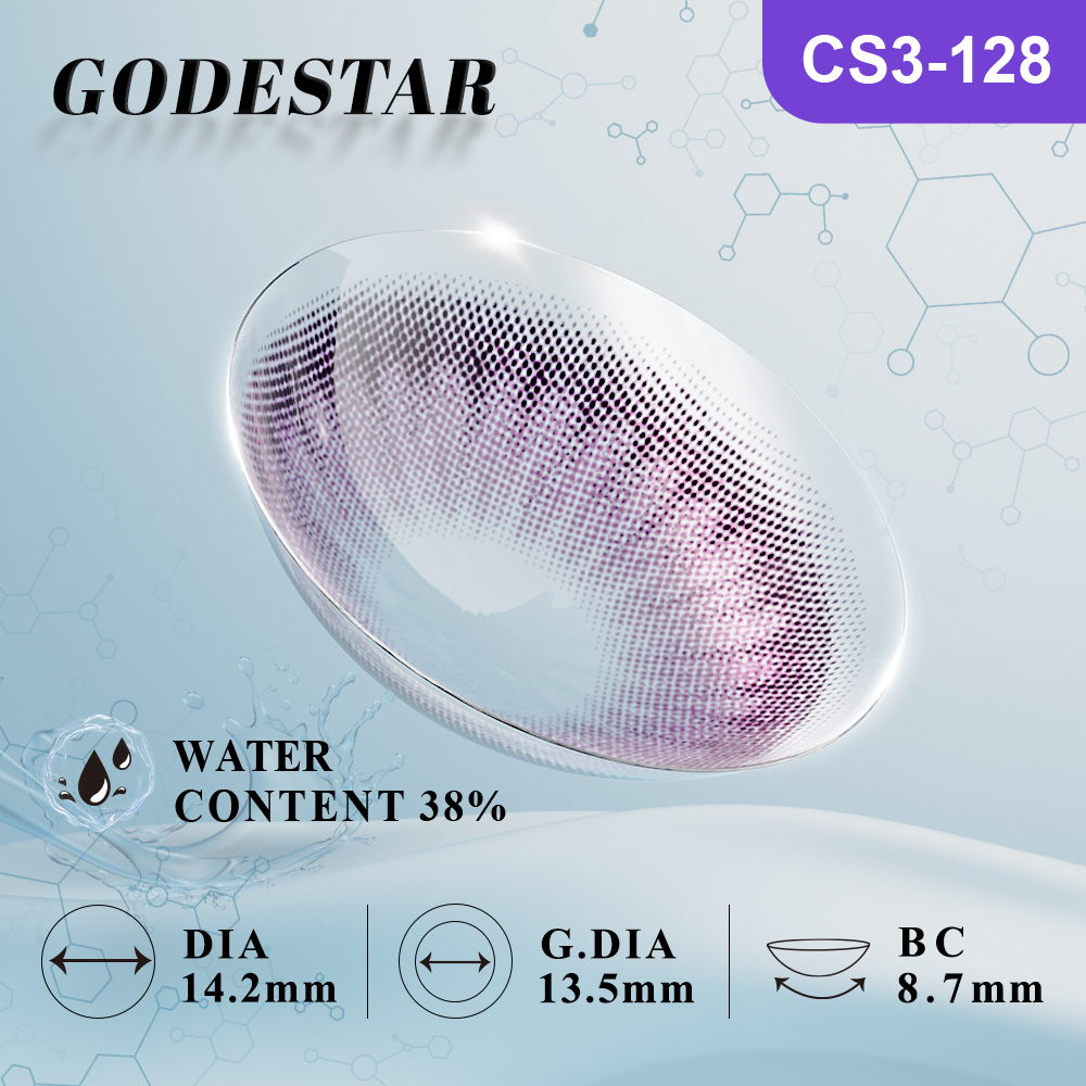 MIIEMO Lavender Violet Colored Contacts (6 Months)