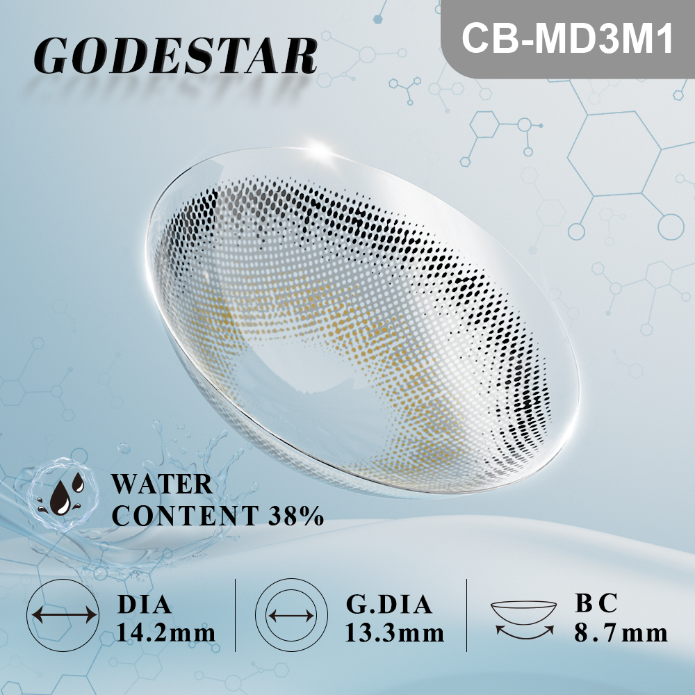 MIIEMO Pearl Grey Colored Contacts (6 Months)